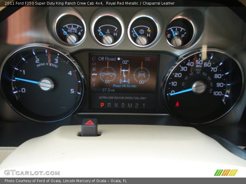  2011 F350 Super Duty King Ranch Crew Cab 4x4 King Ranch Crew Cab 4x4 Gauges