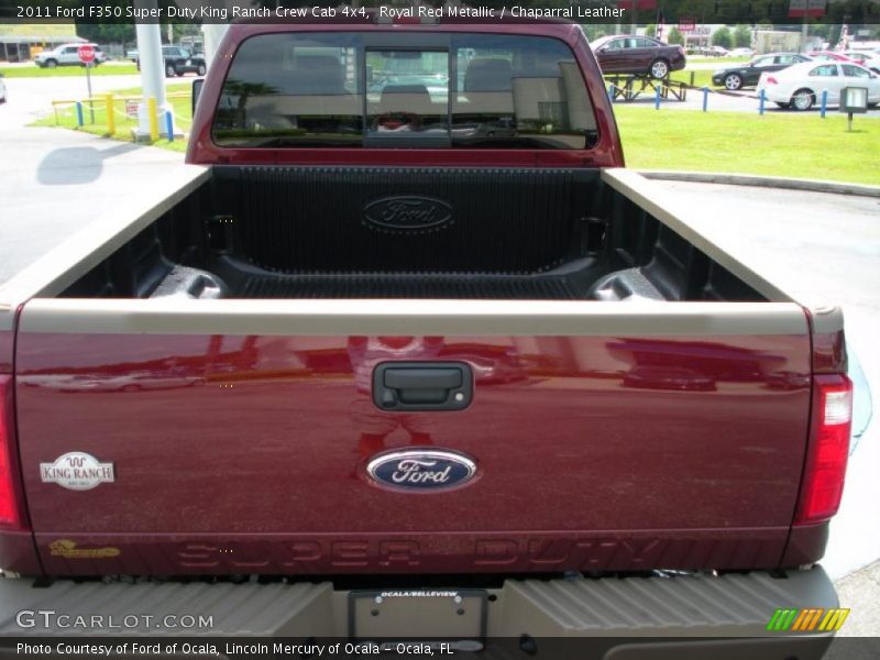 Royal Red Metallic / Chaparral Leather 2011 Ford F350 Super Duty King Ranch Crew Cab 4x4