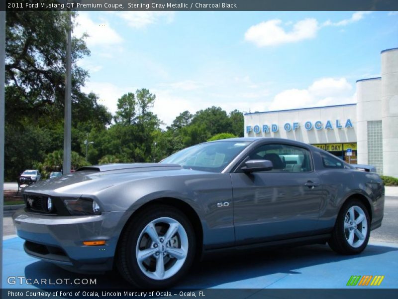 Sterling Gray Metallic / Charcoal Black 2011 Ford Mustang GT Premium Coupe