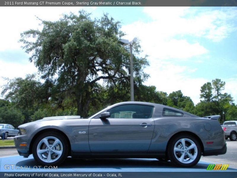 Sterling Gray Metallic / Charcoal Black 2011 Ford Mustang GT Premium Coupe