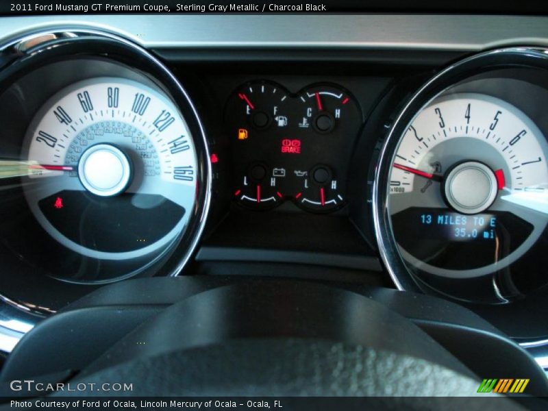 Sterling Gray Metallic / Charcoal Black 2011 Ford Mustang GT Premium Coupe