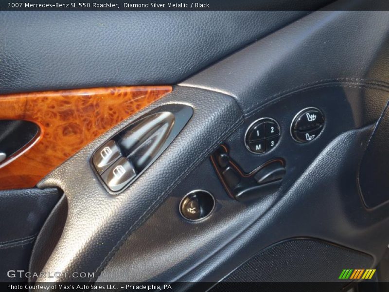 Diamond Silver Metallic / Black 2007 Mercedes-Benz SL 550 Roadster