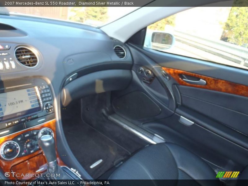 Diamond Silver Metallic / Black 2007 Mercedes-Benz SL 550 Roadster
