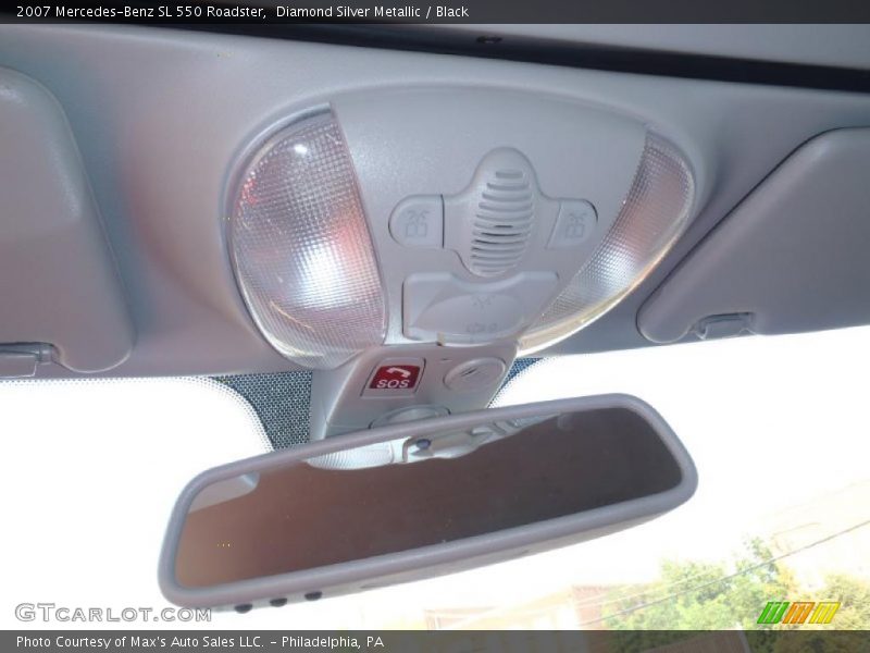 Diamond Silver Metallic / Black 2007 Mercedes-Benz SL 550 Roadster