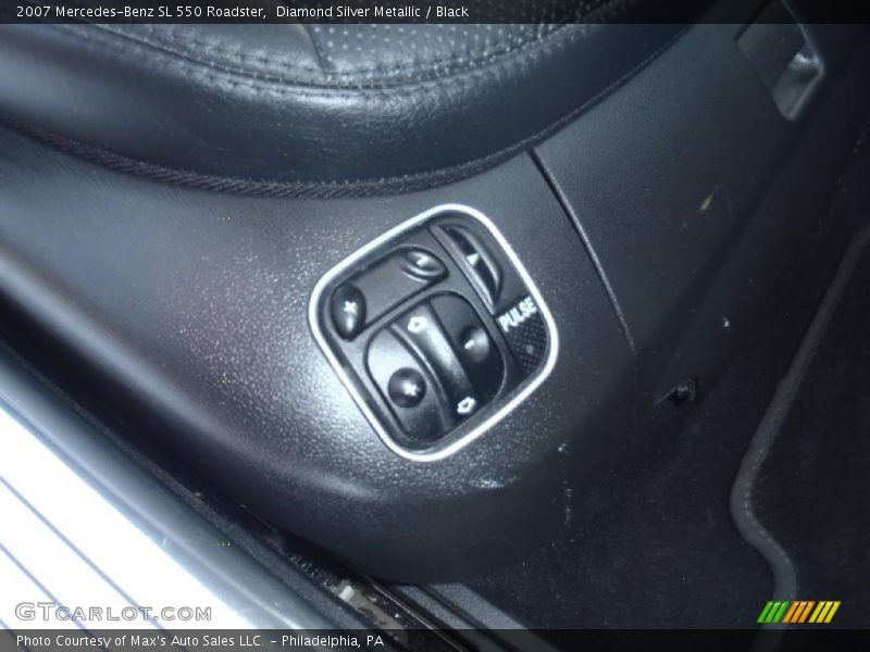 Diamond Silver Metallic / Black 2007 Mercedes-Benz SL 550 Roadster