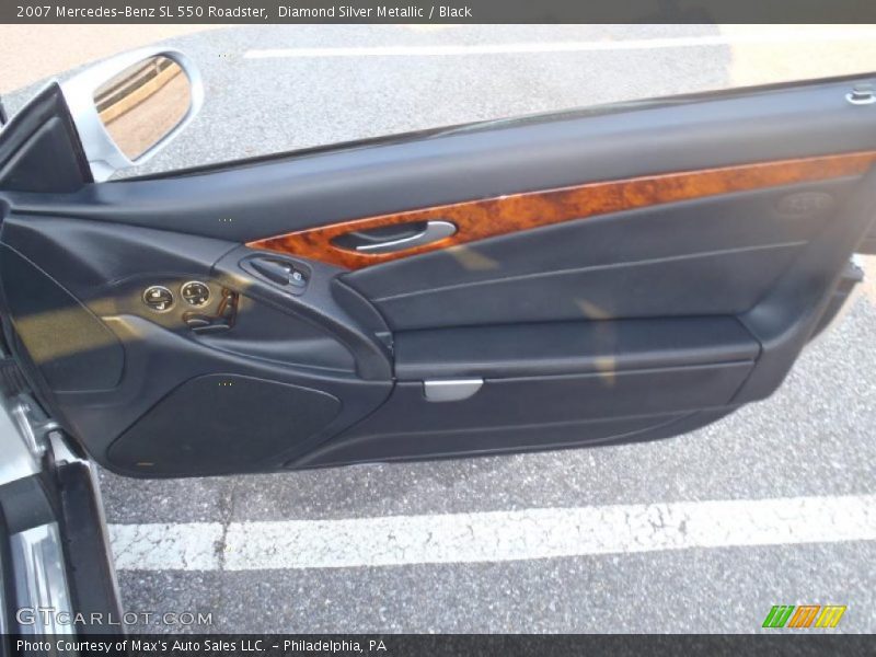 Diamond Silver Metallic / Black 2007 Mercedes-Benz SL 550 Roadster