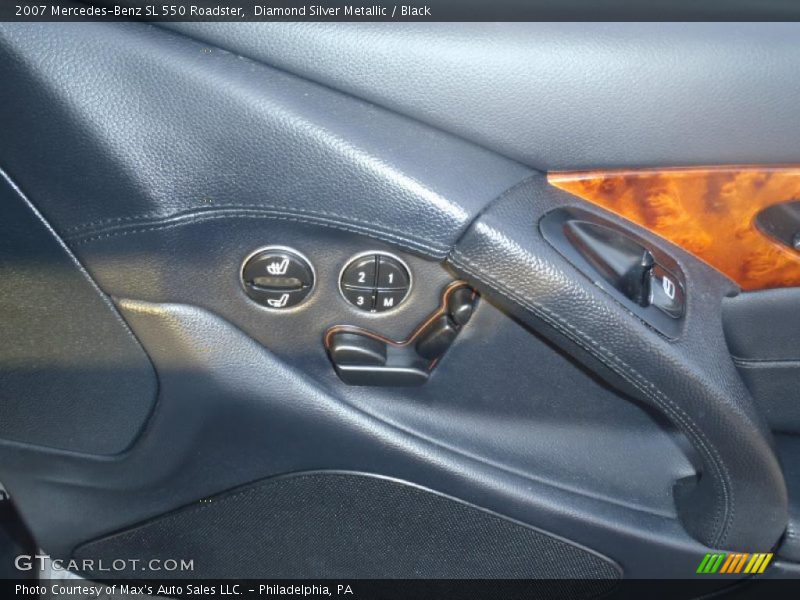Diamond Silver Metallic / Black 2007 Mercedes-Benz SL 550 Roadster
