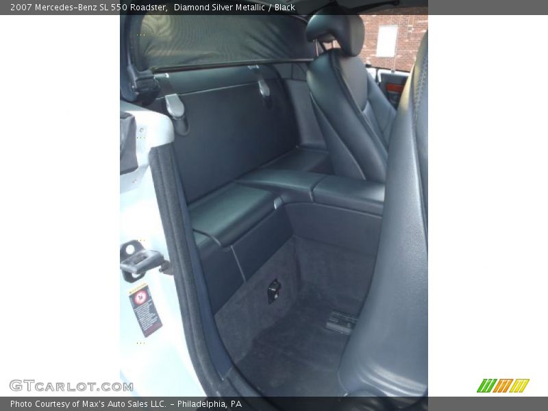 Diamond Silver Metallic / Black 2007 Mercedes-Benz SL 550 Roadster