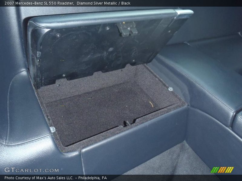 Diamond Silver Metallic / Black 2007 Mercedes-Benz SL 550 Roadster
