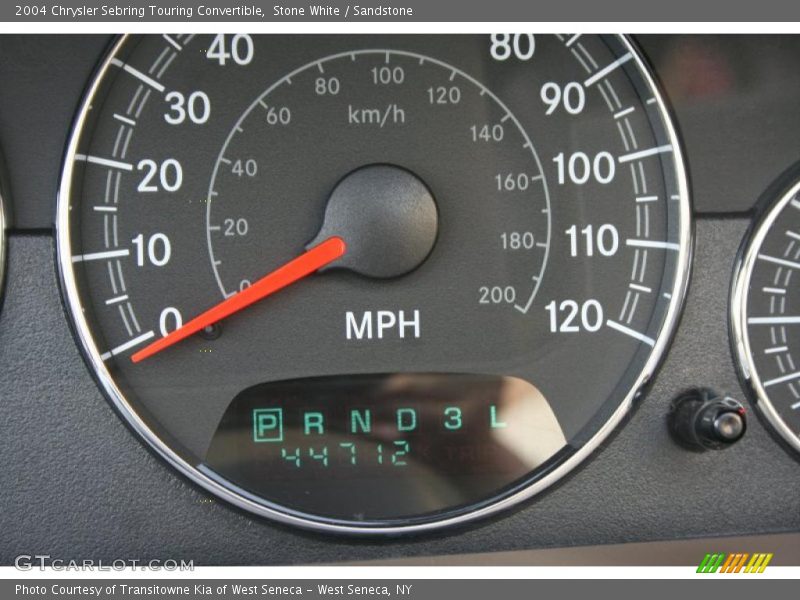 Stone White / Sandstone 2004 Chrysler Sebring Touring Convertible