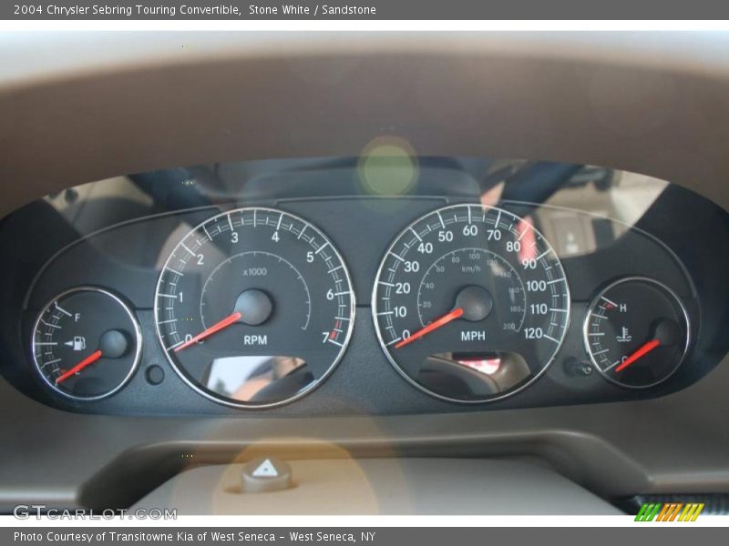Stone White / Sandstone 2004 Chrysler Sebring Touring Convertible
