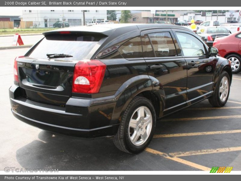 Brilliant Black Crystal Pearl / Dark Slate Gray 2008 Dodge Caliber SE