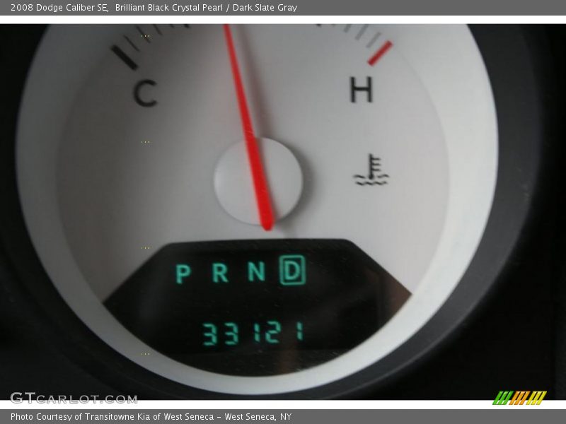 Brilliant Black Crystal Pearl / Dark Slate Gray 2008 Dodge Caliber SE