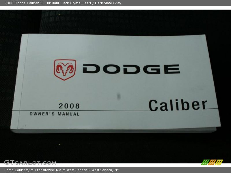 Brilliant Black Crystal Pearl / Dark Slate Gray 2008 Dodge Caliber SE