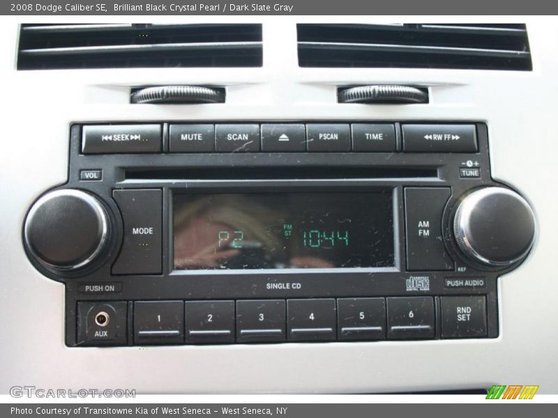 Brilliant Black Crystal Pearl / Dark Slate Gray 2008 Dodge Caliber SE