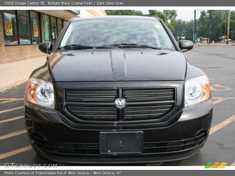 Brilliant Black Crystal Pearl / Dark Slate Gray 2008 Dodge Caliber SE
