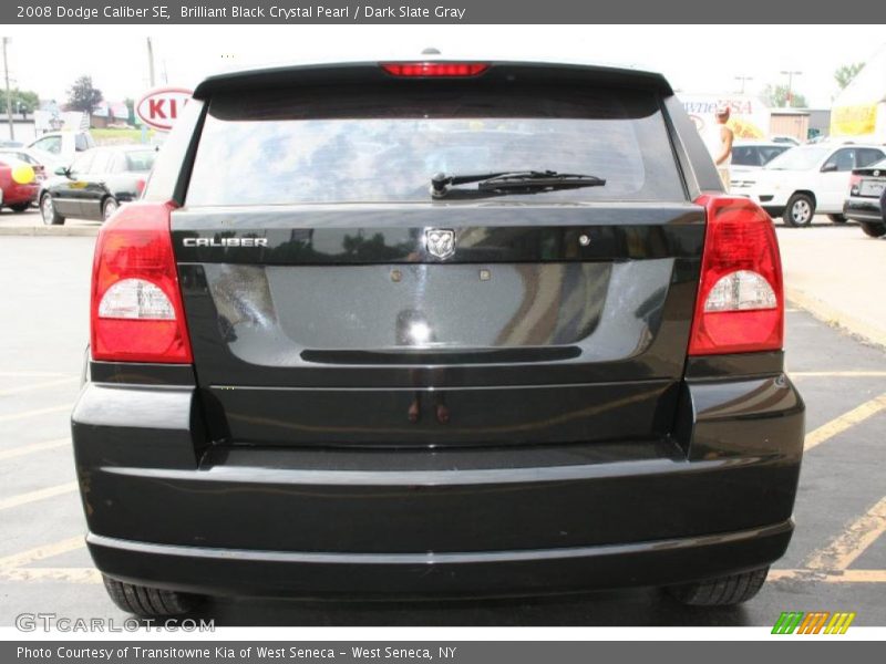 Brilliant Black Crystal Pearl / Dark Slate Gray 2008 Dodge Caliber SE