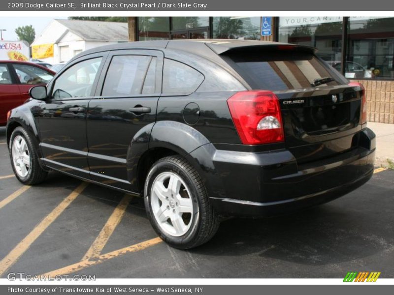 Brilliant Black Crystal Pearl / Dark Slate Gray 2008 Dodge Caliber SE