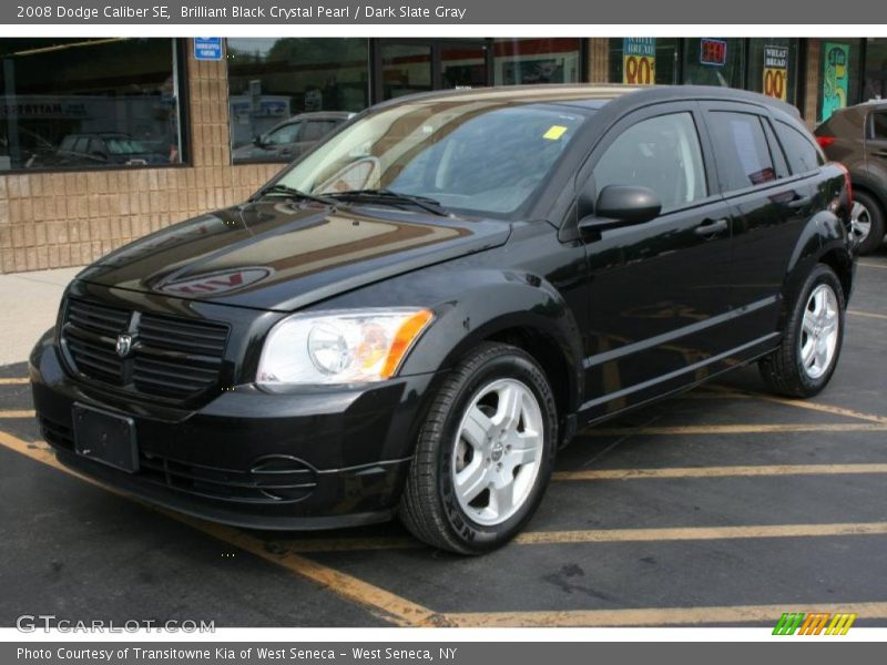 Brilliant Black Crystal Pearl / Dark Slate Gray 2008 Dodge Caliber SE