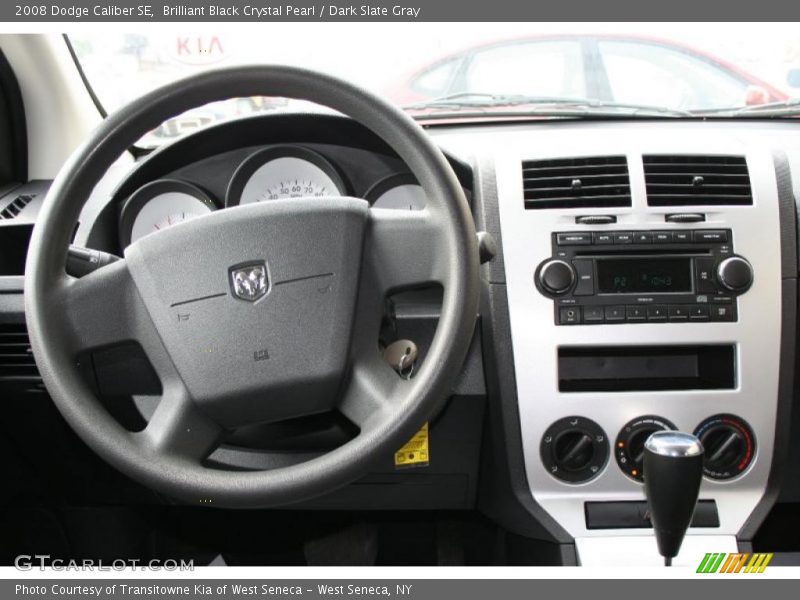 Brilliant Black Crystal Pearl / Dark Slate Gray 2008 Dodge Caliber SE