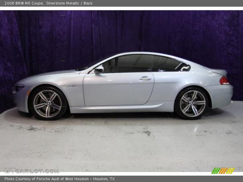 Silverstone Metallic / Black 2008 BMW M6 Coupe