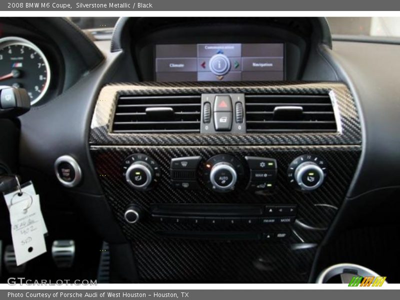 Silverstone Metallic / Black 2008 BMW M6 Coupe