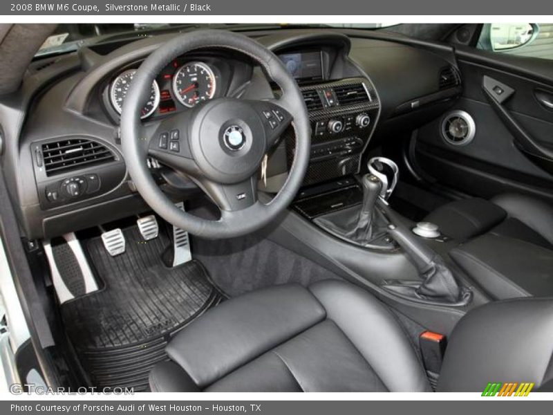 Silverstone Metallic / Black 2008 BMW M6 Coupe