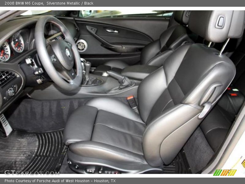 Silverstone Metallic / Black 2008 BMW M6 Coupe