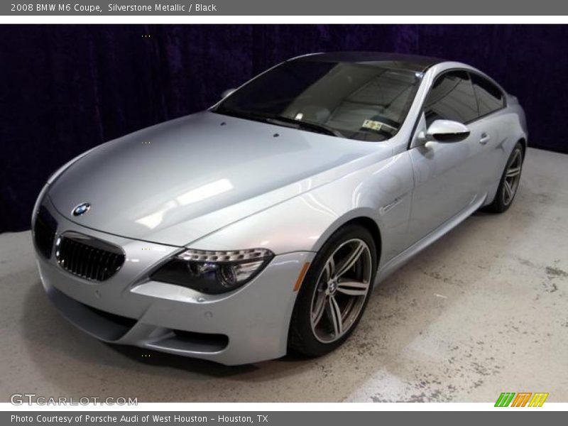 Silverstone Metallic / Black 2008 BMW M6 Coupe