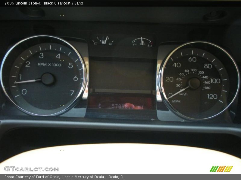 Black Clearcoat / Sand 2006 Lincoln Zephyr