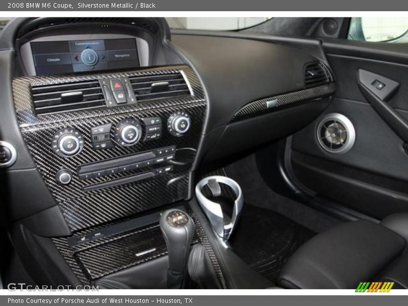 Silverstone Metallic / Black 2008 BMW M6 Coupe