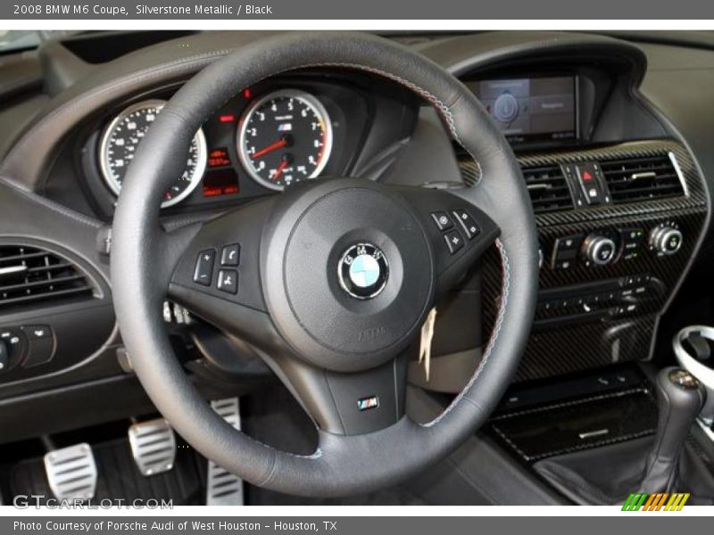 Silverstone Metallic / Black 2008 BMW M6 Coupe