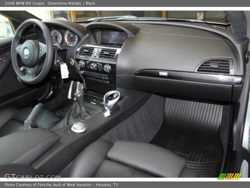 Silverstone Metallic / Black 2008 BMW M6 Coupe