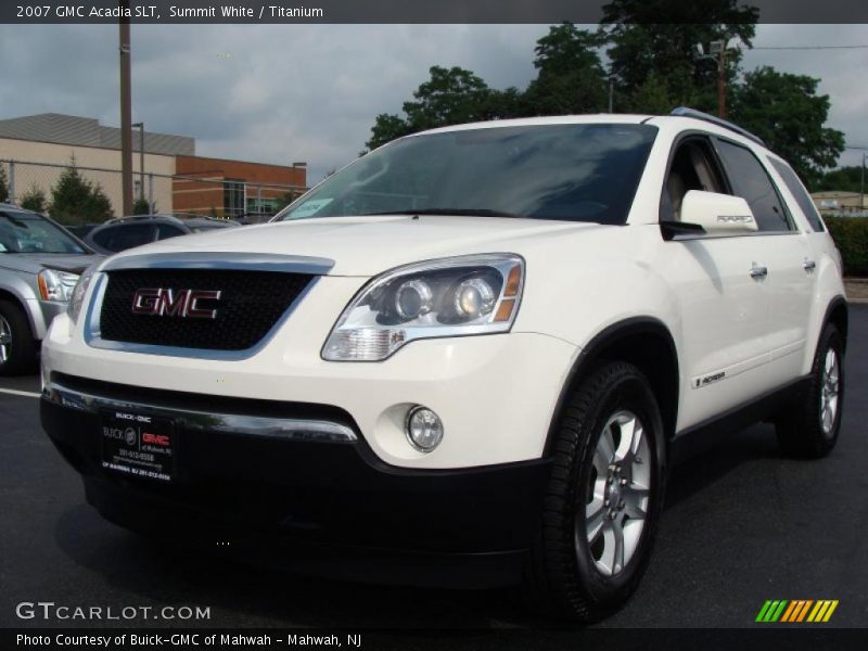 Summit White / Titanium 2007 GMC Acadia SLT