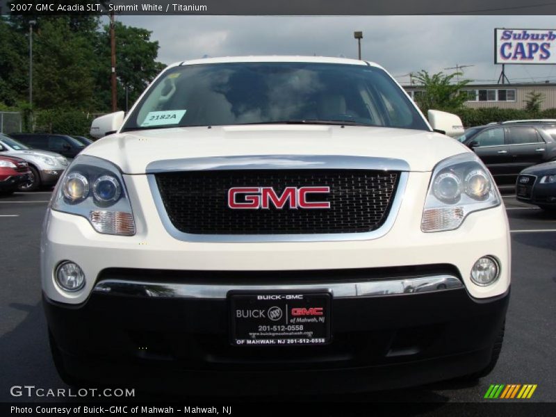 Summit White / Titanium 2007 GMC Acadia SLT