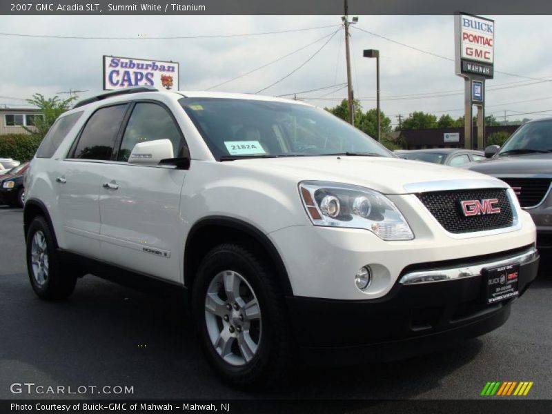 Summit White / Titanium 2007 GMC Acadia SLT