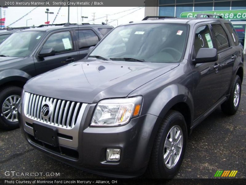 Sterling Grey Metallic / Black 2010 Mercury Mariner I4