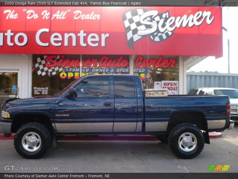 Patriot Blue Pearlcoat / Agate 2000 Dodge Ram 2500 SLT Extended Cab 4x4