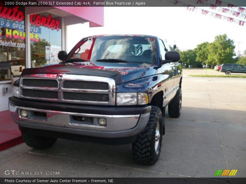 Patriot Blue Pearlcoat / Agate 2000 Dodge Ram 2500 SLT Extended Cab 4x4