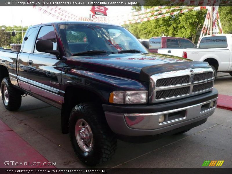 Patriot Blue Pearlcoat / Agate 2000 Dodge Ram 2500 SLT Extended Cab 4x4