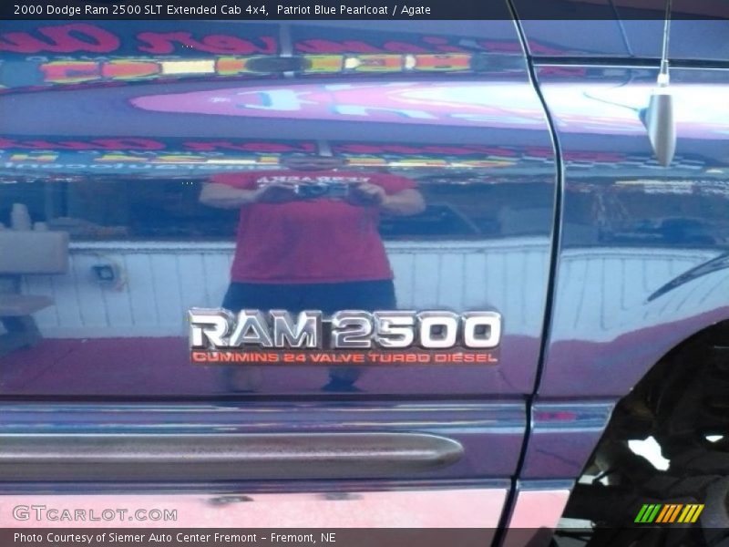 Patriot Blue Pearlcoat / Agate 2000 Dodge Ram 2500 SLT Extended Cab 4x4