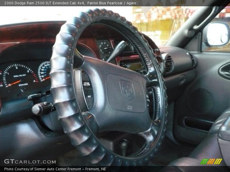 Patriot Blue Pearlcoat / Agate 2000 Dodge Ram 2500 SLT Extended Cab 4x4