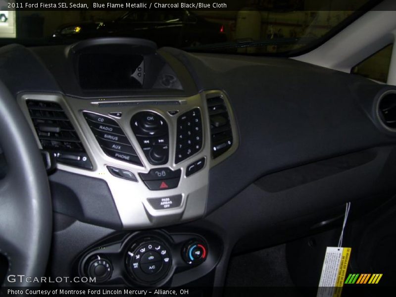 Blue Flame Metallic / Charcoal Black/Blue Cloth 2011 Ford Fiesta SEL Sedan
