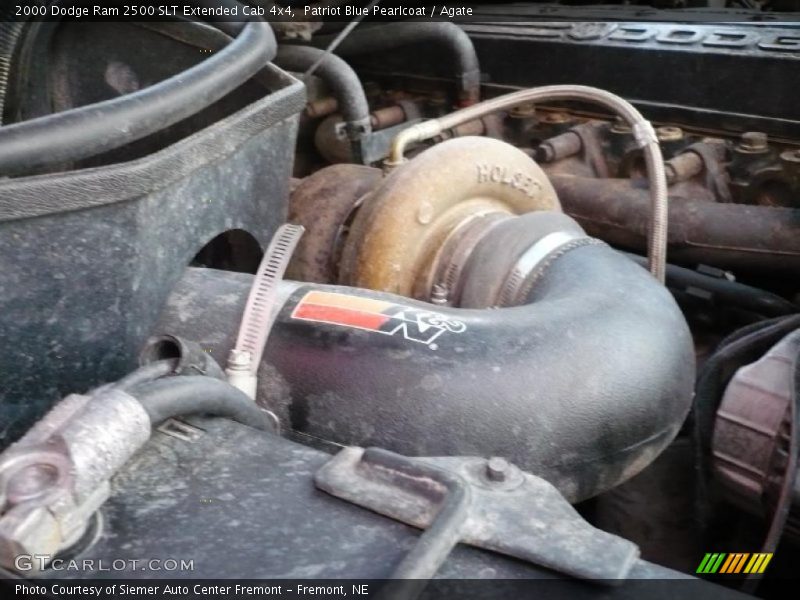 Patriot Blue Pearlcoat / Agate 2000 Dodge Ram 2500 SLT Extended Cab 4x4