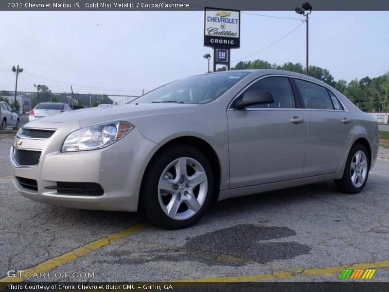 Gold Mist Metallic / Cocoa/Cashmere 2011 Chevrolet Malibu LS