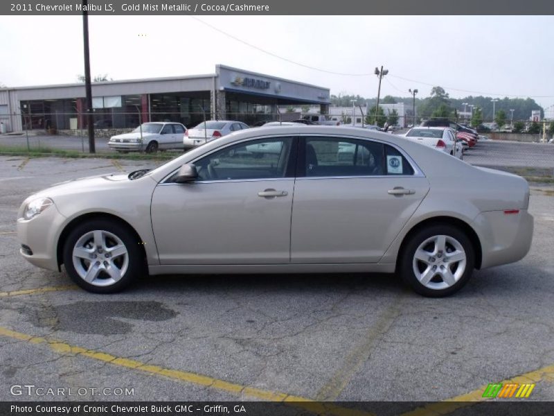 Gold Mist Metallic / Cocoa/Cashmere 2011 Chevrolet Malibu LS