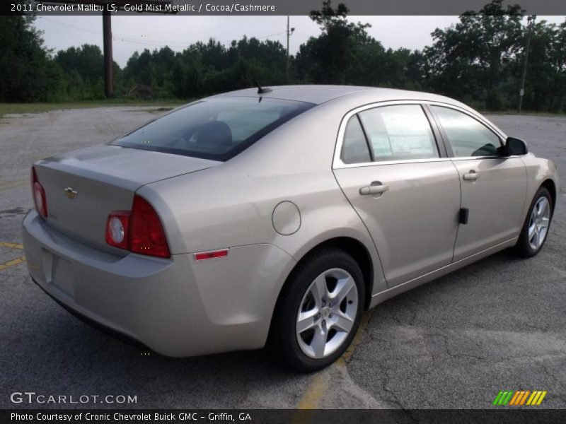 Gold Mist Metallic / Cocoa/Cashmere 2011 Chevrolet Malibu LS