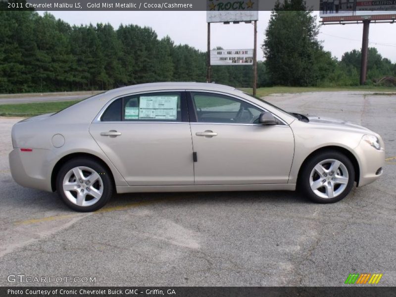 Gold Mist Metallic / Cocoa/Cashmere 2011 Chevrolet Malibu LS