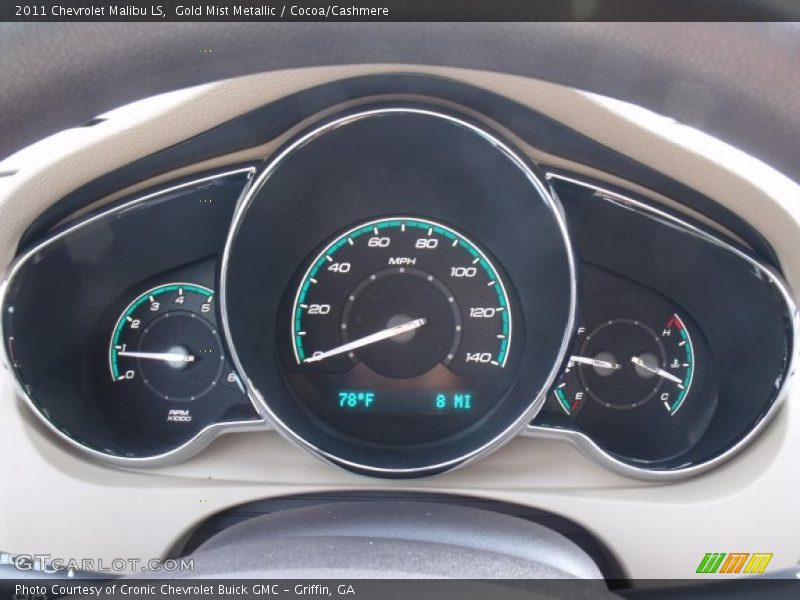 Gold Mist Metallic / Cocoa/Cashmere 2011 Chevrolet Malibu LS