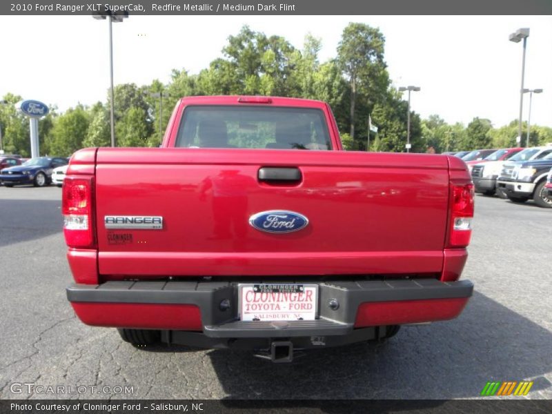 Redfire Metallic / Medium Dark Flint 2010 Ford Ranger XLT SuperCab